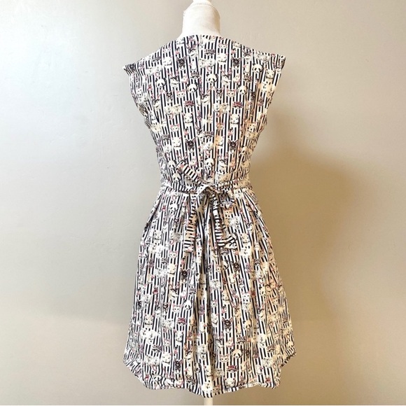 SM wardrobe Animal heads Print Sleeveless Dress m ModCloth twee - Picture 3 of 10